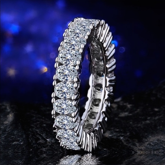 2/$20 Last one! ✨ Silver Sapphire Eternity Band - Picture 4 of 4
